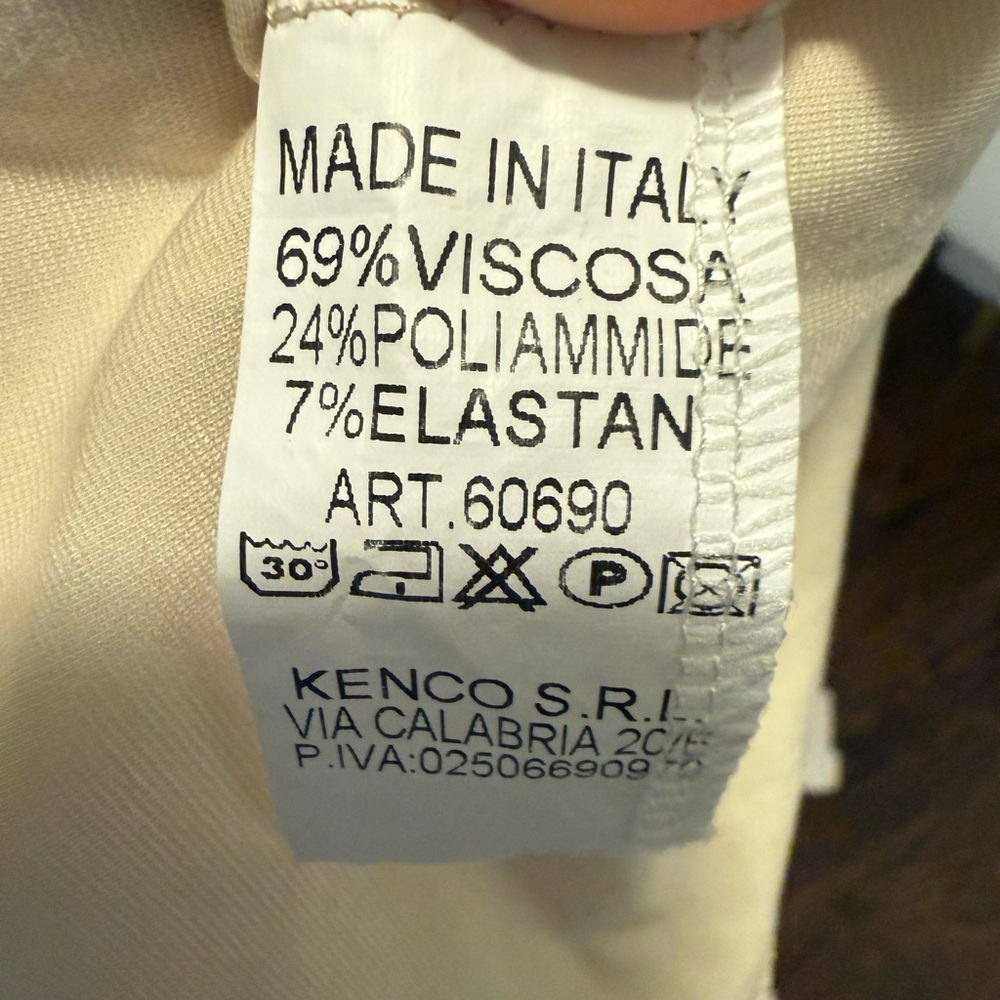 Made in Italy Matching Lounge Set Cream/Orange Size Small - Picture 5 of 5